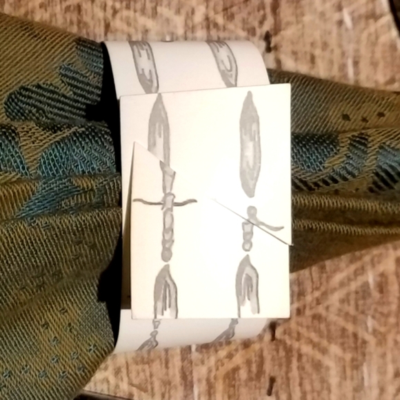 Jan de Luz: 25 fancy place cards/napkin rings NWOT - Picture 5 of 5